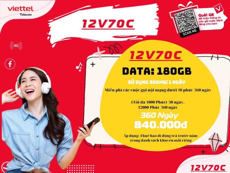 Gói 12V70C Viettel