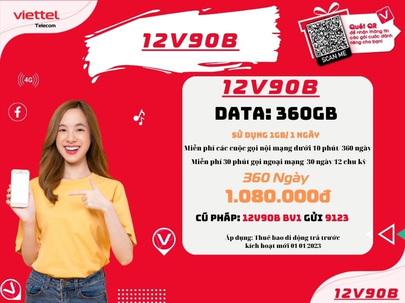Gói 12V90B của Viettel