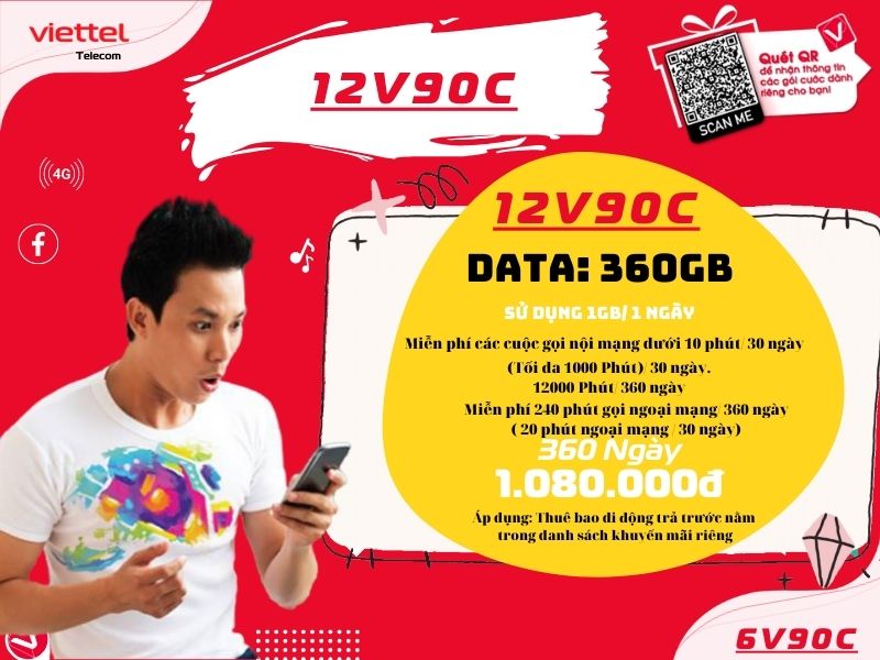 Gói 12V90C Viettel