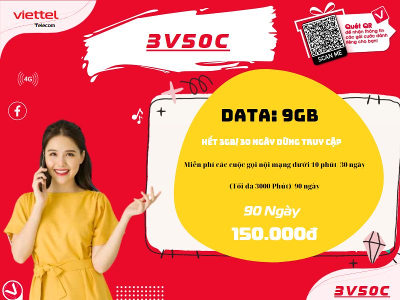 Gói 3V50C Viettel