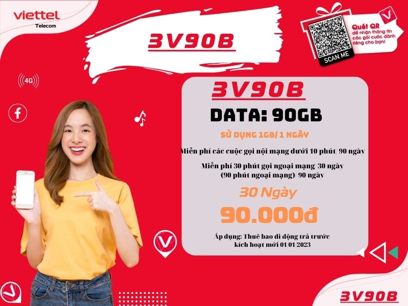 Gói 3V90B của Viettel
