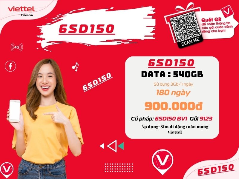 Gói 6SD150 của Viettel