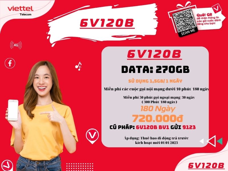 Gói 6V120B của Viettel