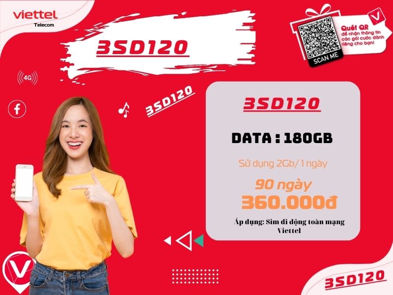 Gói 3SD120 của Viettel