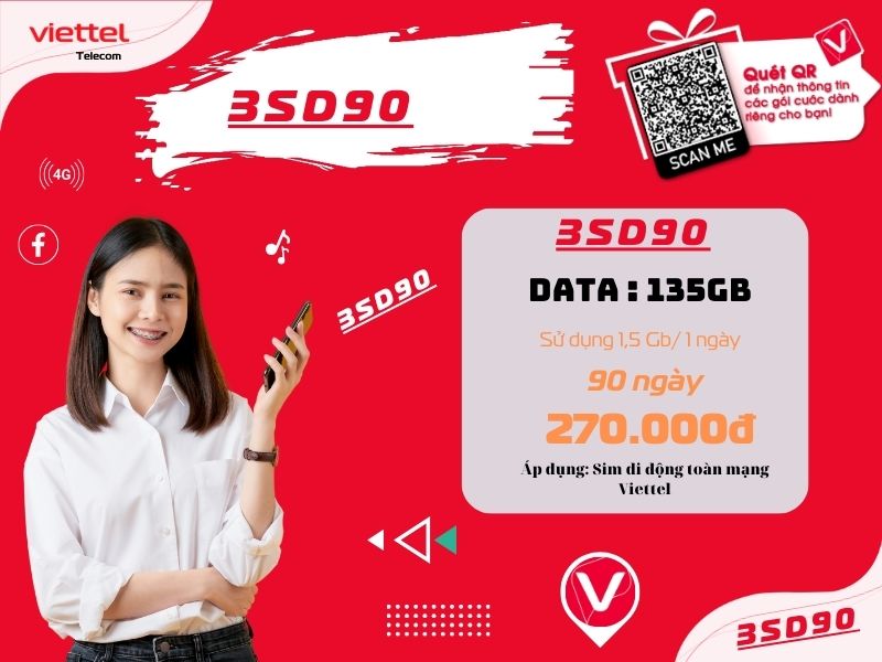 Gói 3SD90 của Viettel