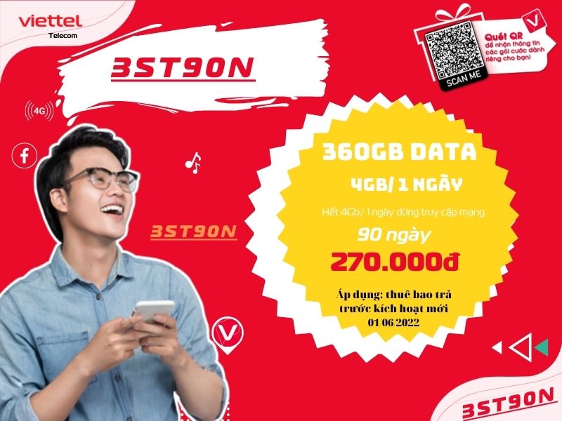 Gói 3ST90N Viettel