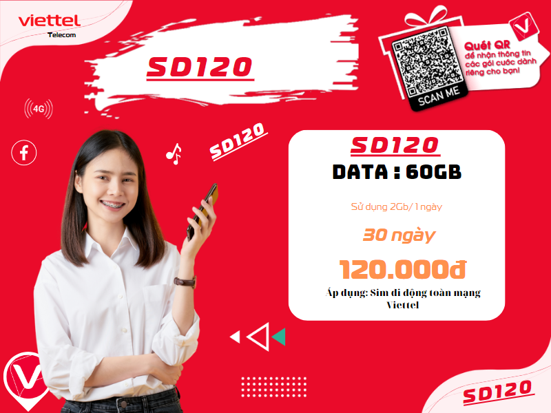 Gói SD120 Viettel