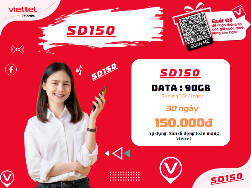 Gói SD150 Viettel