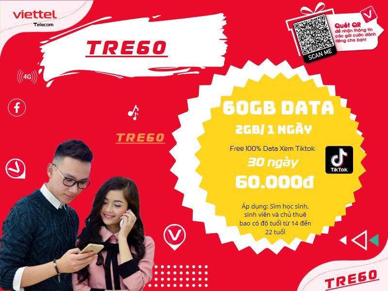 Gói TRE60 Viettel