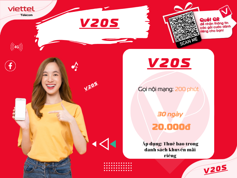 Gói V20S Viettel